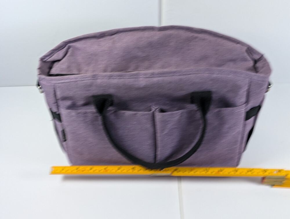 Glantop Purple Insulated Cooler Tote Lunch Grocery Picnic Thermal Zip Bag